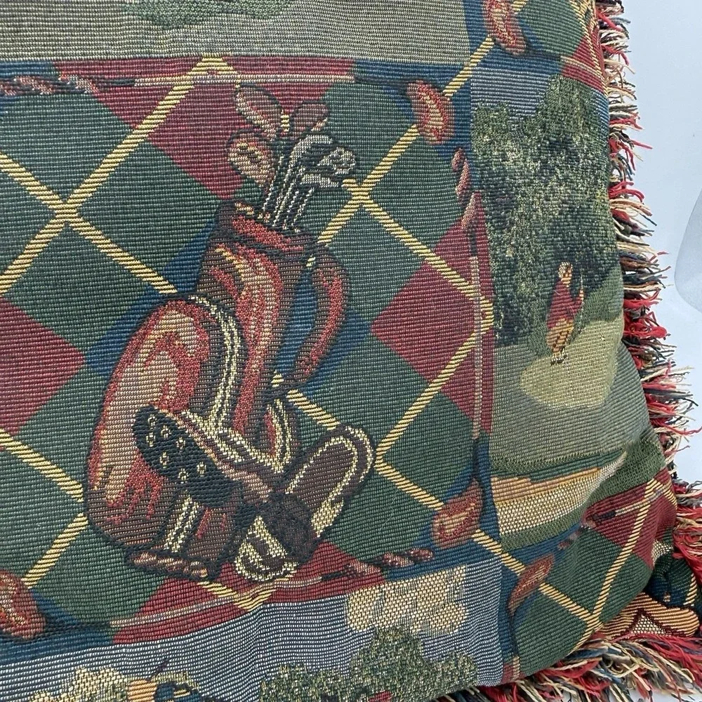 2 Borgata Jacquard? Tapestry Golf Pillow Elegant Retro Accent Chic Home Decor